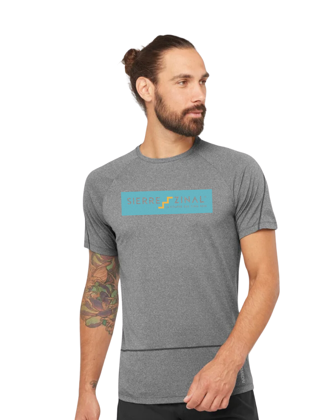 T-SHIRT TECHNIQUE BLUE SIERRE-ZINAL HOMME