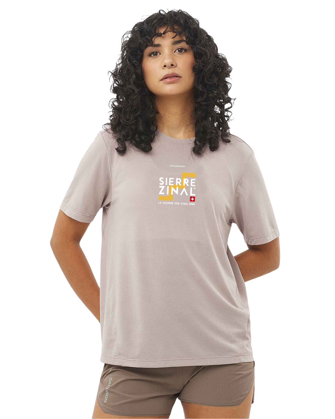 T-SHIRT TECHIQUE FEMME LOGO