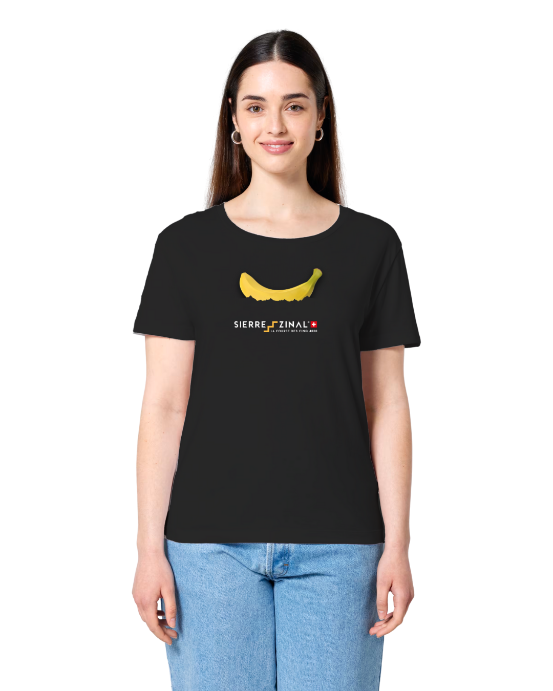 T-SHIRT BANANE BLACK FEMME