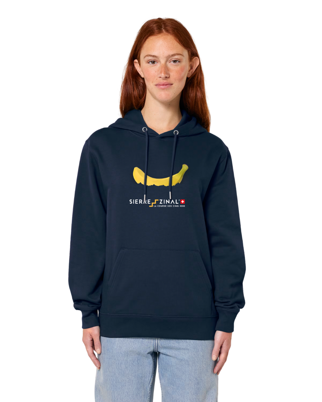 HOODIE BANANE NAVY UNISEXE