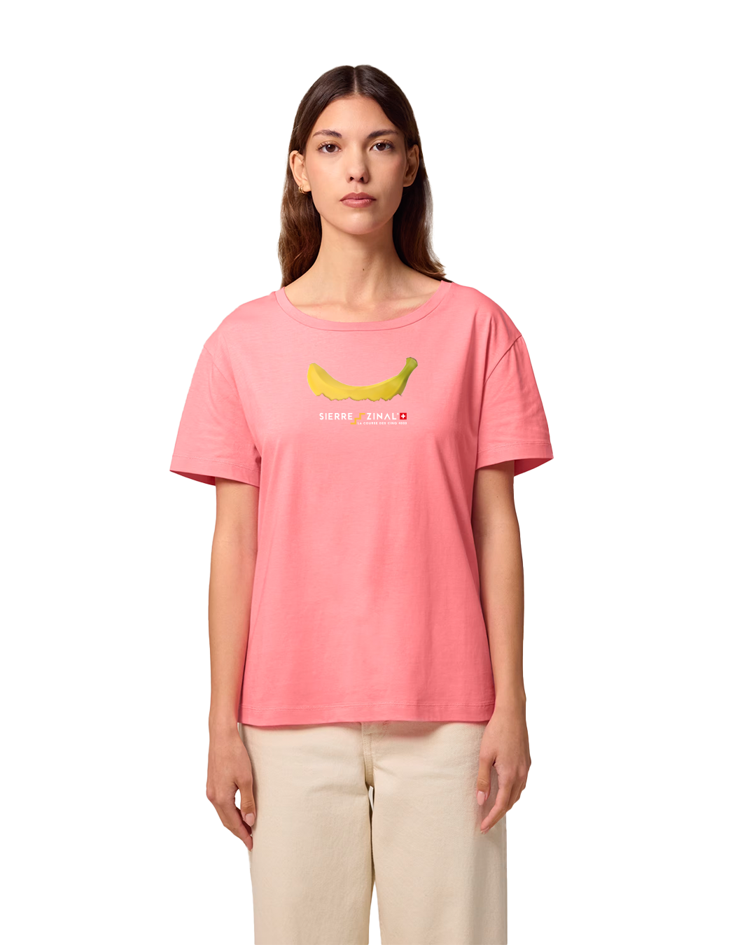 T-SHIRT BANANE PINK FEMME