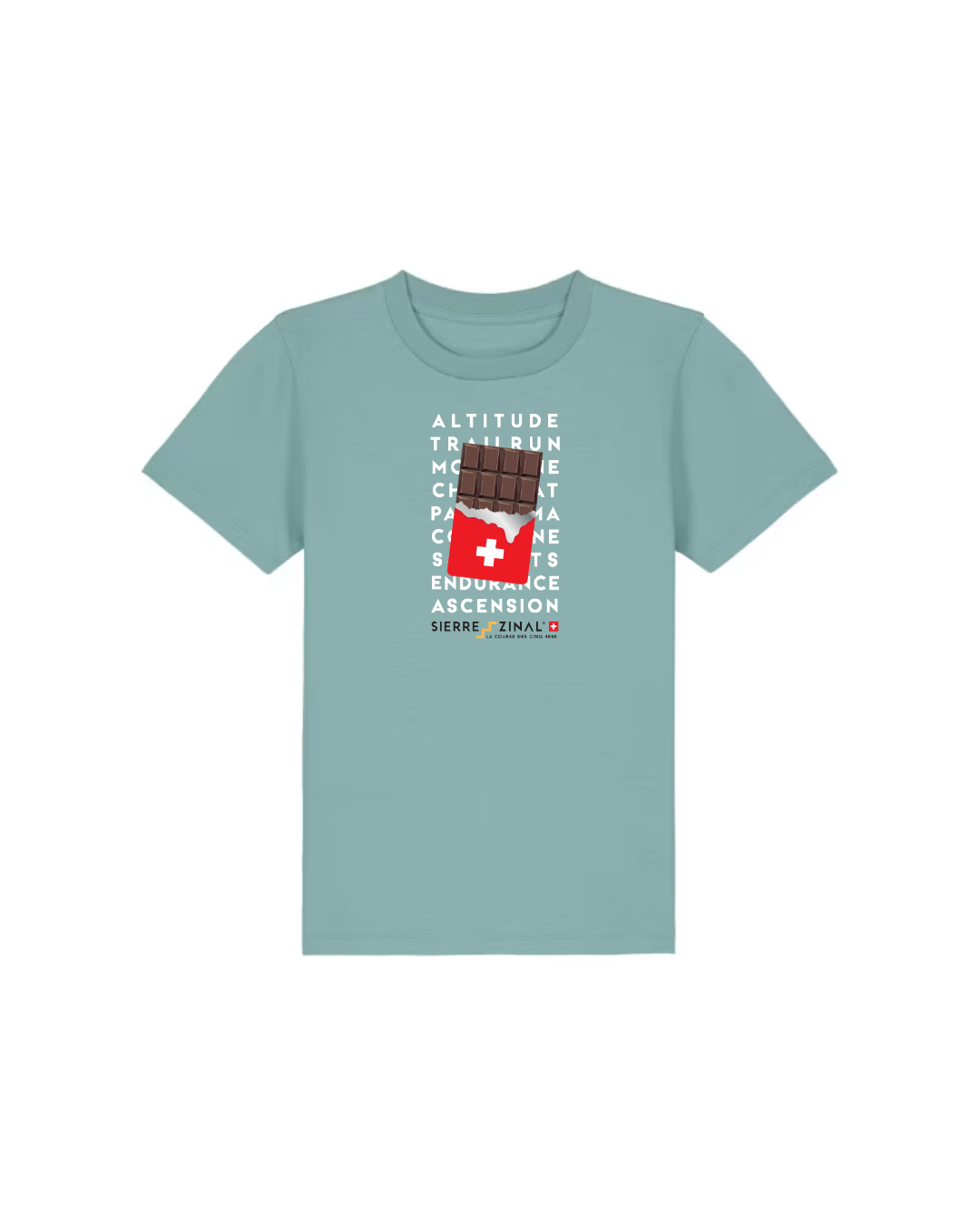 T-SHIRT TEAL MONSTERA ENFANTS