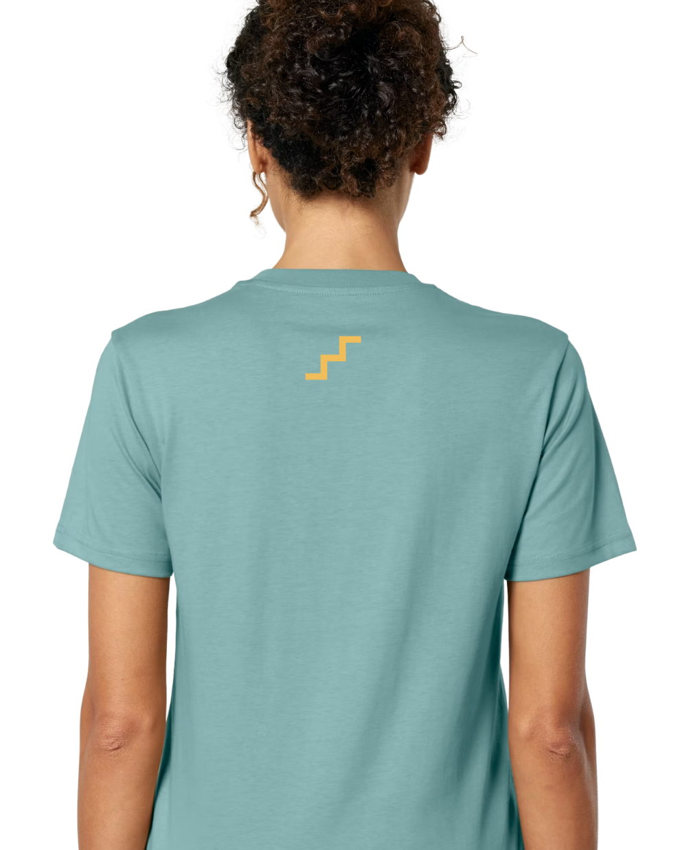 T-SHIRT CHOCOLAT TEAL MONSTERA UNISEXE