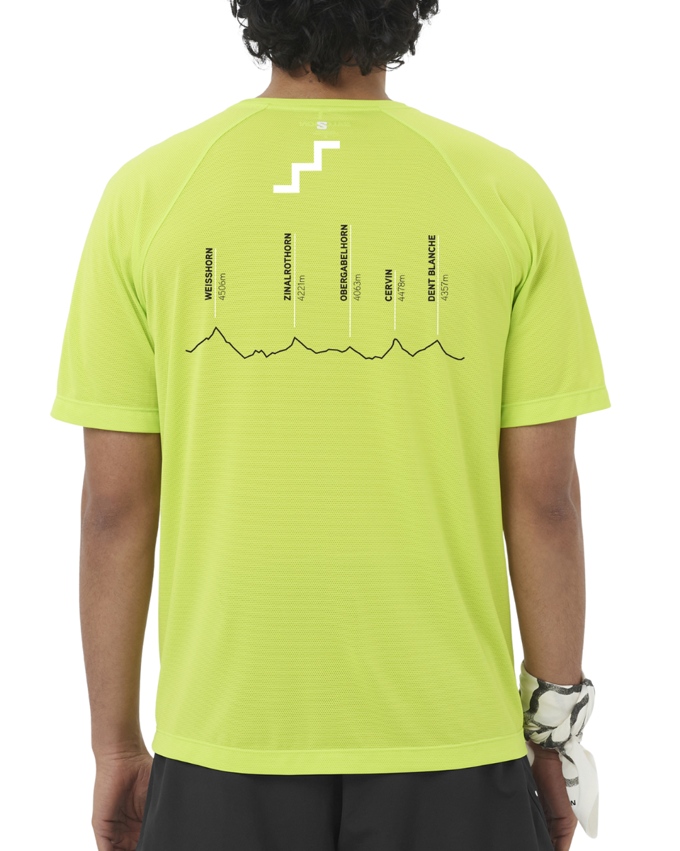 T-SHIRT TECHNIQUE SIERRE-ZINAL ACID LIME HOMME