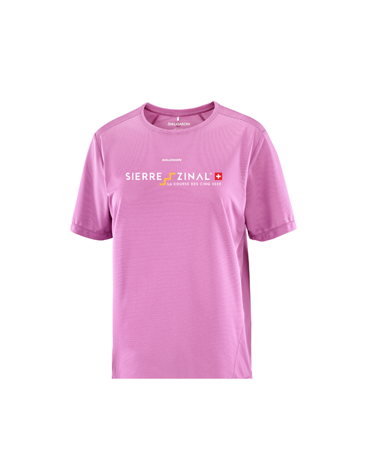 T-SHIRT TECHNIQUE SIERRE-ZINAL IRIS ORCHID FEMME