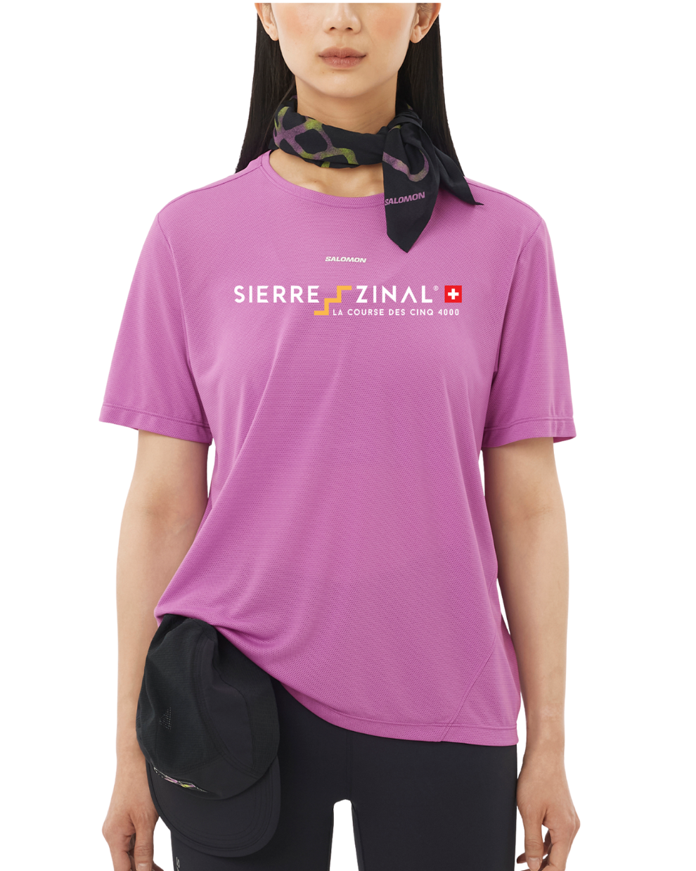 T-SHIRT TECHNIQUE SIERRE-ZINAL IRIS ORCHID FEMME