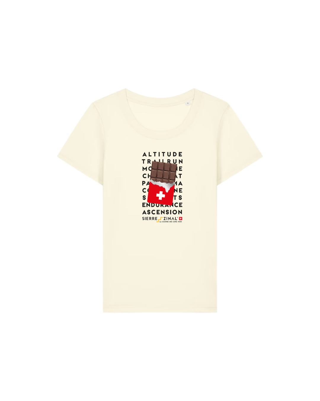 T-SHIRT CHOCOLAT CREAM FEMME