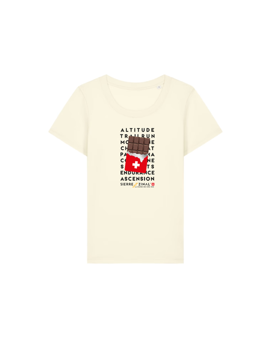 T-SHIRT CHOCOLAT CREAM FEMME